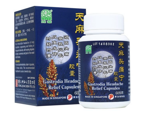 NATURE'S GREEN GASTRODIA HEADACHE RELIEF CAPSULES