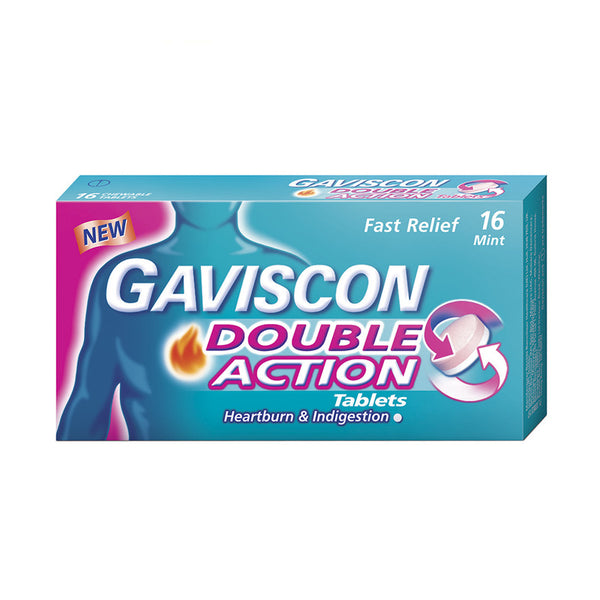Gaviscon Double Action Tablets x 16 mint