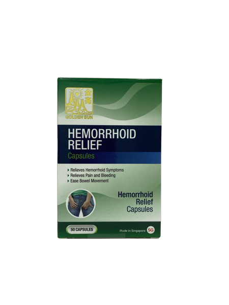 GOLDEN SUN HEMORRHOID RELIEF CAPSULES