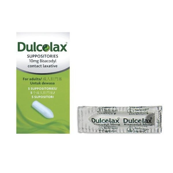 DULCOLAX SUPPOSITORIES CONTACT LAXATIVES FOR ADULTS SUPPOSITORIES