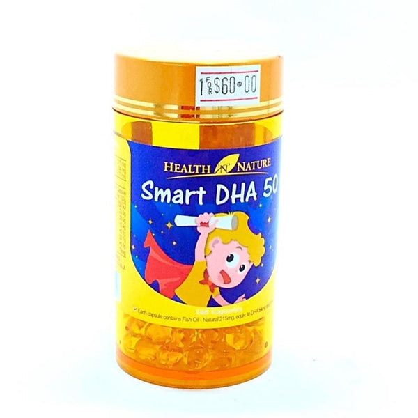 HEALTH NATURE SMART DHA FIFTY CAPSULES