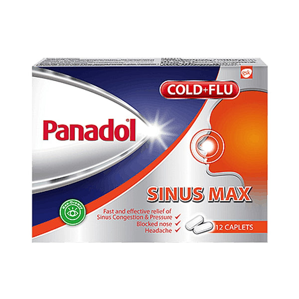 PANADOL COLD & FLU SINUS MAX 12 CAPLETS