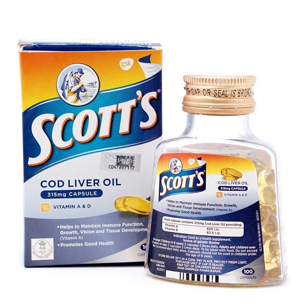 SCOTT'S COD LIVER OIL CAPSULES