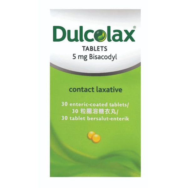 DULCOLAX TABLETS CONTACT LAXATIVE ENTERIC-COATED TABLETS 30 tablets